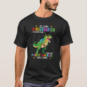 T Rex So Long Kindergarten Here I Come Graduation T-Shirt