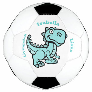 T Rex Soccer Ball - Teal