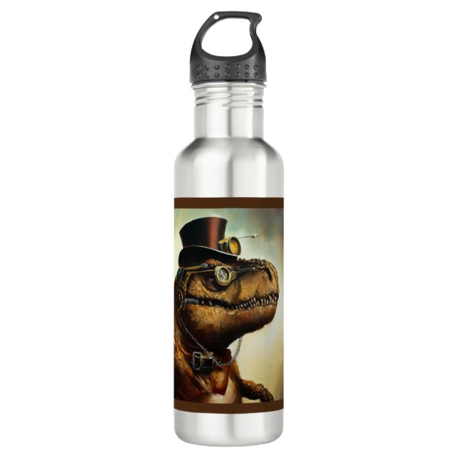 T Rex Steampunk 710 Ml Water Bottle (Front)