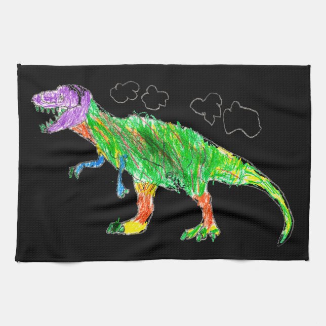T-Rex Tea Towel (Horizontal)