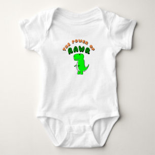 T-Rex The Power Of RAWR Baby Bodysuit