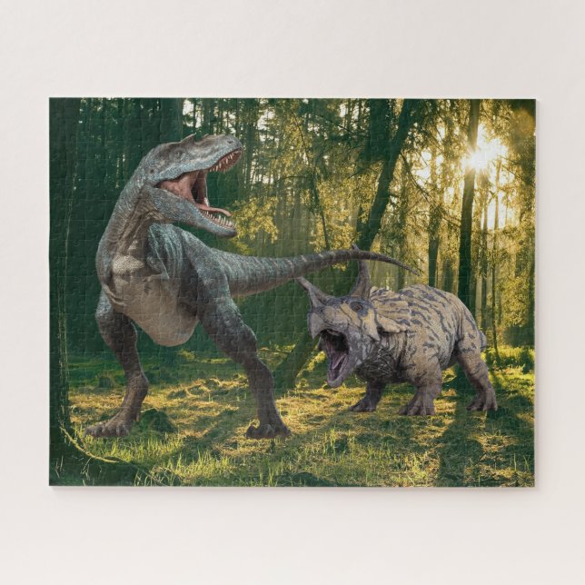 T.Rex-Triceratops Jigsaw Puzzle (Horizontal)