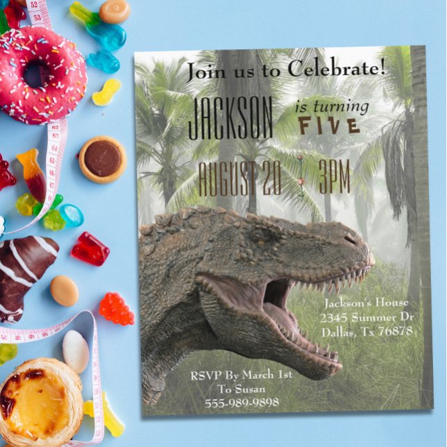 T-Rex Tyrannosaurus Rex Dinosaur Birthday Budget (Creator Uploaded)