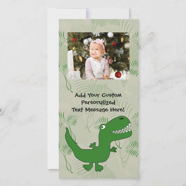 T-Rex Tyrannosaurus Rex Dinosaur Cartoon Kids Boys (Front)