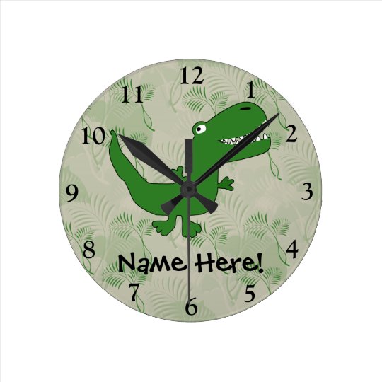 Wall Clocks Clocks Dinosaur Wall Clock Personalized T Rex