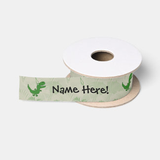 T-Rex Tyrannosaurus Rex Dinosaur Cartoon Kids Boys Satin Ribbon