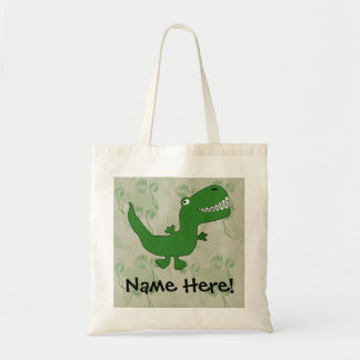 T-Rex Tyrannosaurus Rex Dinosaur Cartoon Kids Boys Tote Bag