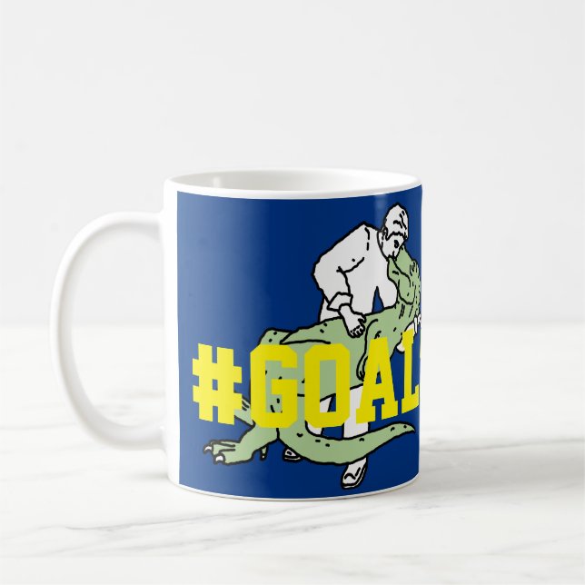 T Rex Tyrannosaurus Rex #Goals Funny Fun Mug (Left)