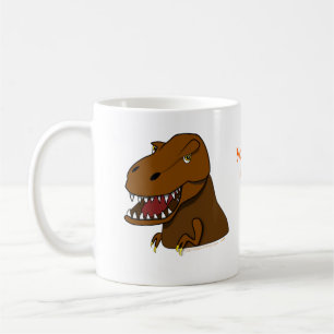 T-Rex Tyrannosaurus Rex Scary Cartoon Dinosaur Coffee Mug