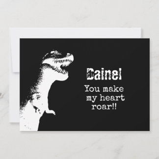 T-Rex Valentine Invitation