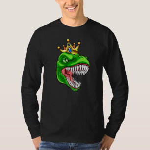 T Rex With Crown Tyrannosaurus Rex Dinosaur T-Shirt