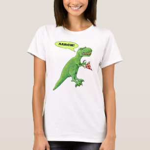 T-Rex with Pizza T-Shirt
