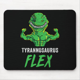 T Rex Workout Funny Dinosaur Gym Weightlifting Cut Mouse Mat