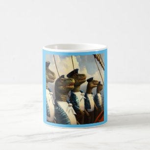 T Rexs Sailors Coffee Mug