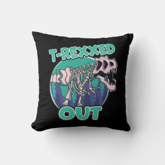 T-Rexxed Out Dinosaur Cushion