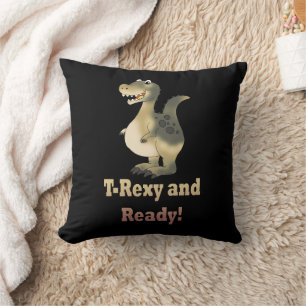 T-Rexy and Ready Dino Cartoon Cushion
