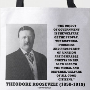 T. Roosevelt Object Government Welfare Of People Tote Bag