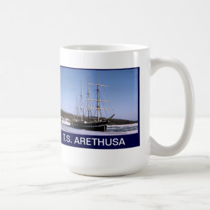 T.S. Arethusa on the frozen River Medway Coffee Mug