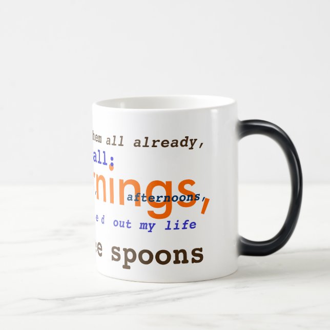 T.S. Eliot PRUFROCK MORPHING POETRY MUG (Right)