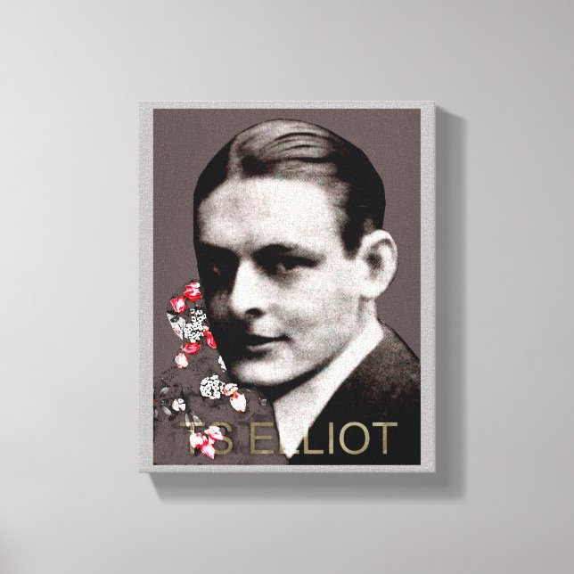T S Elliot Canvas Print (Front)
