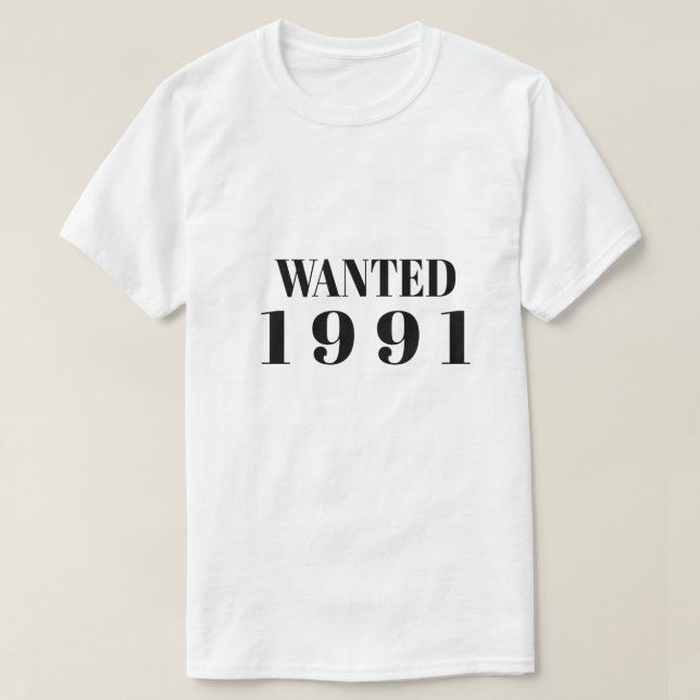 T-shirt 33th birthday 1991 (Design Front)
