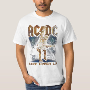 T-shirt   acdc stiff upper lip with lightning