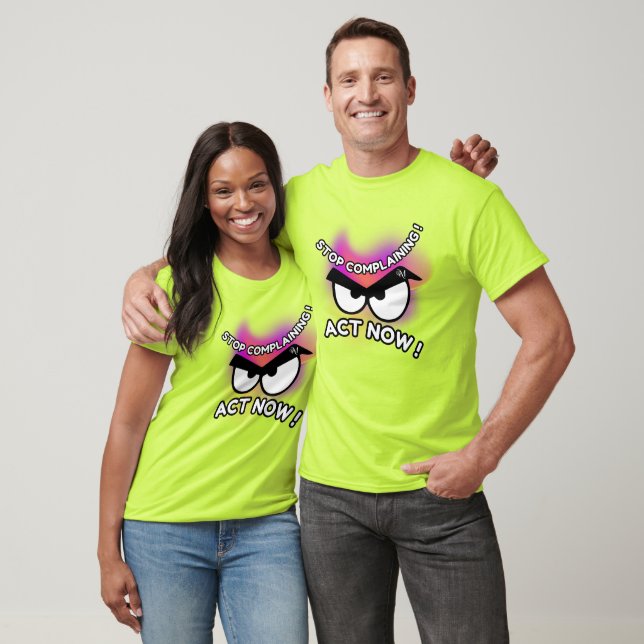 T-Shirt : Act Now (lime) (Unisex)