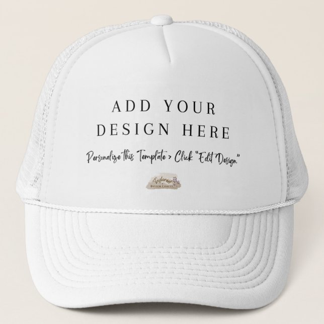 T-Shirt | Add Your Own Design Trucker Hat (Front)