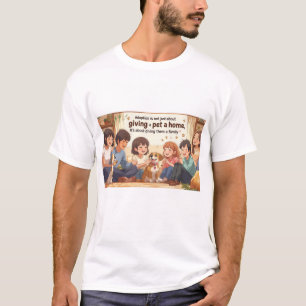 T-Shirt-Adoption T-Shirt – "Giving a Pet a Family"