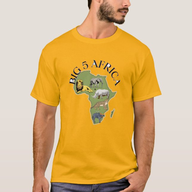 T-Shirt "African Big Five Majesty" (Front)