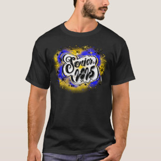 T-Shirt Airbrush Black Senior 2025 