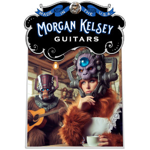 T-Shirt - alien enjoying tea and bigfoot guitarist