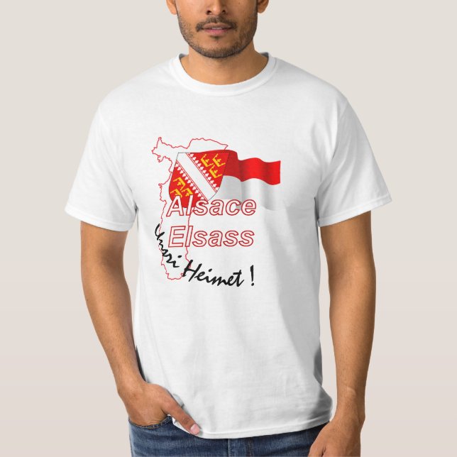 T-shirt "Alsace Elsass unsri Heimet (our home)" (Front)