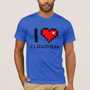 T-shirt American Apparel I love CLOUDGAR