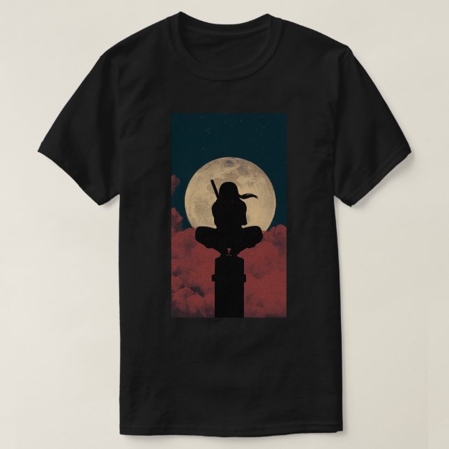 T-Shirt AnimeItachi Uchiha | Papel de parede anime (Design Front)