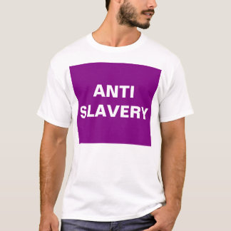 T-Shirt Anti Slavery Purple