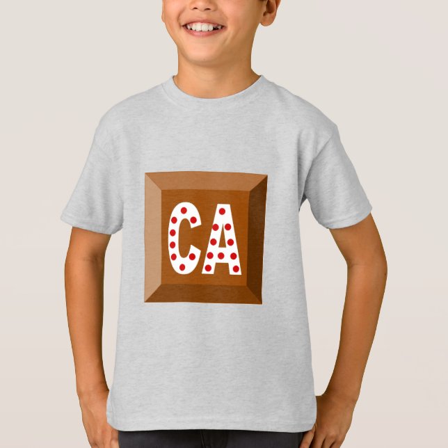 T-shirt Ash  kids  CHOCOLATE  CANADA (Front)