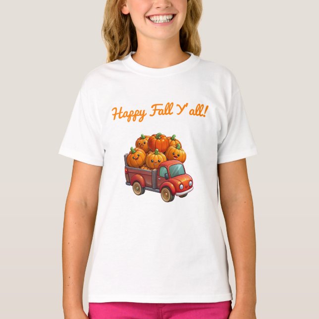 T-Shirt-Autumn T-Shirt for Girls (Front)