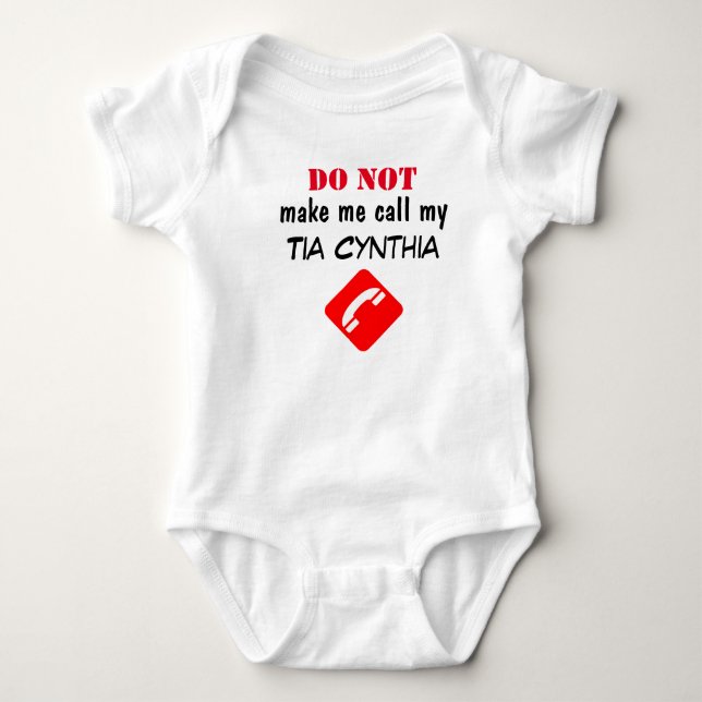 T-Shirt Baby Bodysuit (Front)