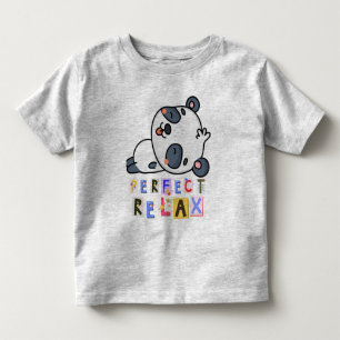 T-Shirt baby grey and colourful written