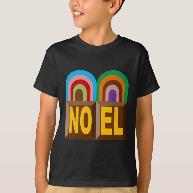 T-shirt basique noir  Design GATEAUX  NOEL (Front)