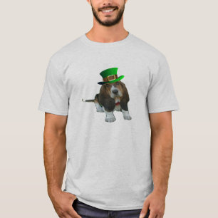 T-Shirt Basset Hound Happy St. Patrick's