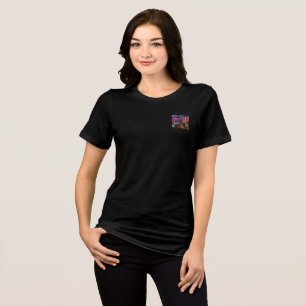 T-Shirt BELLA WOMENS FLOWER STYLE DESIGN Tri-Blend Shirt