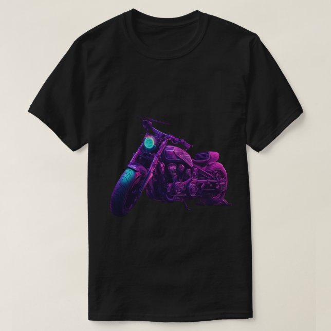T-Shirt, Black, Motorbike T-Shirt (Design Front)