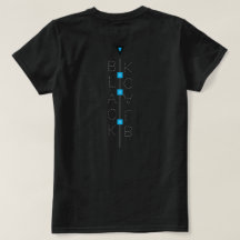 T-Shirt black point blue