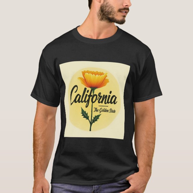 T-Shirt California The Golden State (Front)