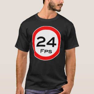 T SHIRT camera crew "24 Fps" front
