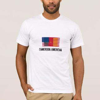 T-Shirt Cameroon America Flag