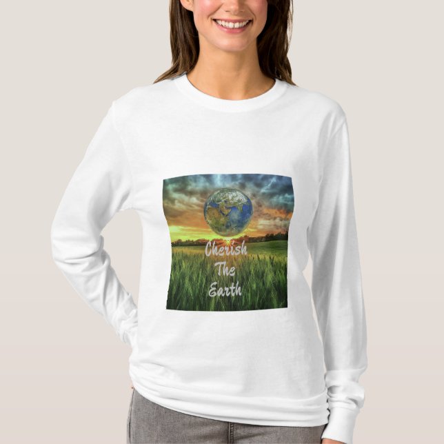 T-shirt - Cherish the Earth (Front)