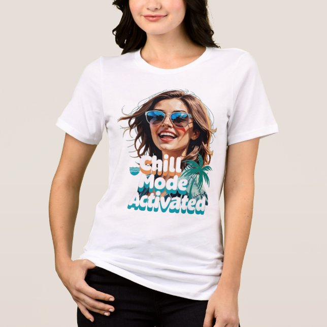 T-Shirt chill activated Tri-Blend Shirt (Front)